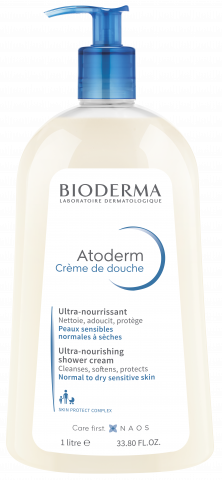 BIODERMA product photo, Atoderm Creme de douche 1L, shower cream for dry skin