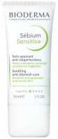 BIODERMA tootepilt, Sebium Sensitive 30ml, treatment for acne prone skin